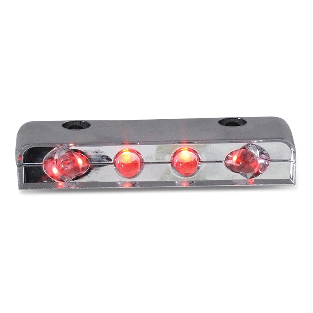 2-1/2" 4 LED Chrome Step Light