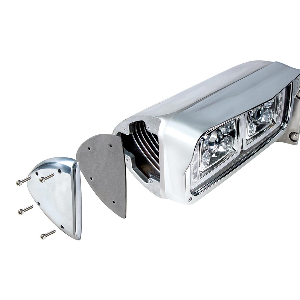 Peterbilt Aluminum Headlight Turn Signal Cover Kit