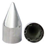 1/2" Chrome Plastic Spike Lug Nut Cover - Push On
