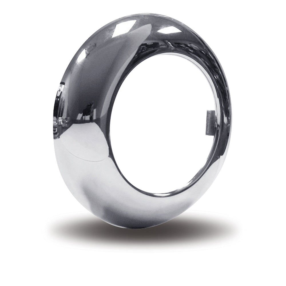 2-1/2" Chrome Twist-on Light Bezel