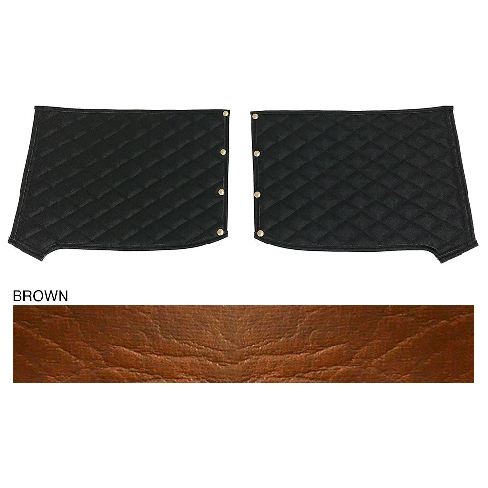 Peterbilt 389 Brown Quilted Fender Guards