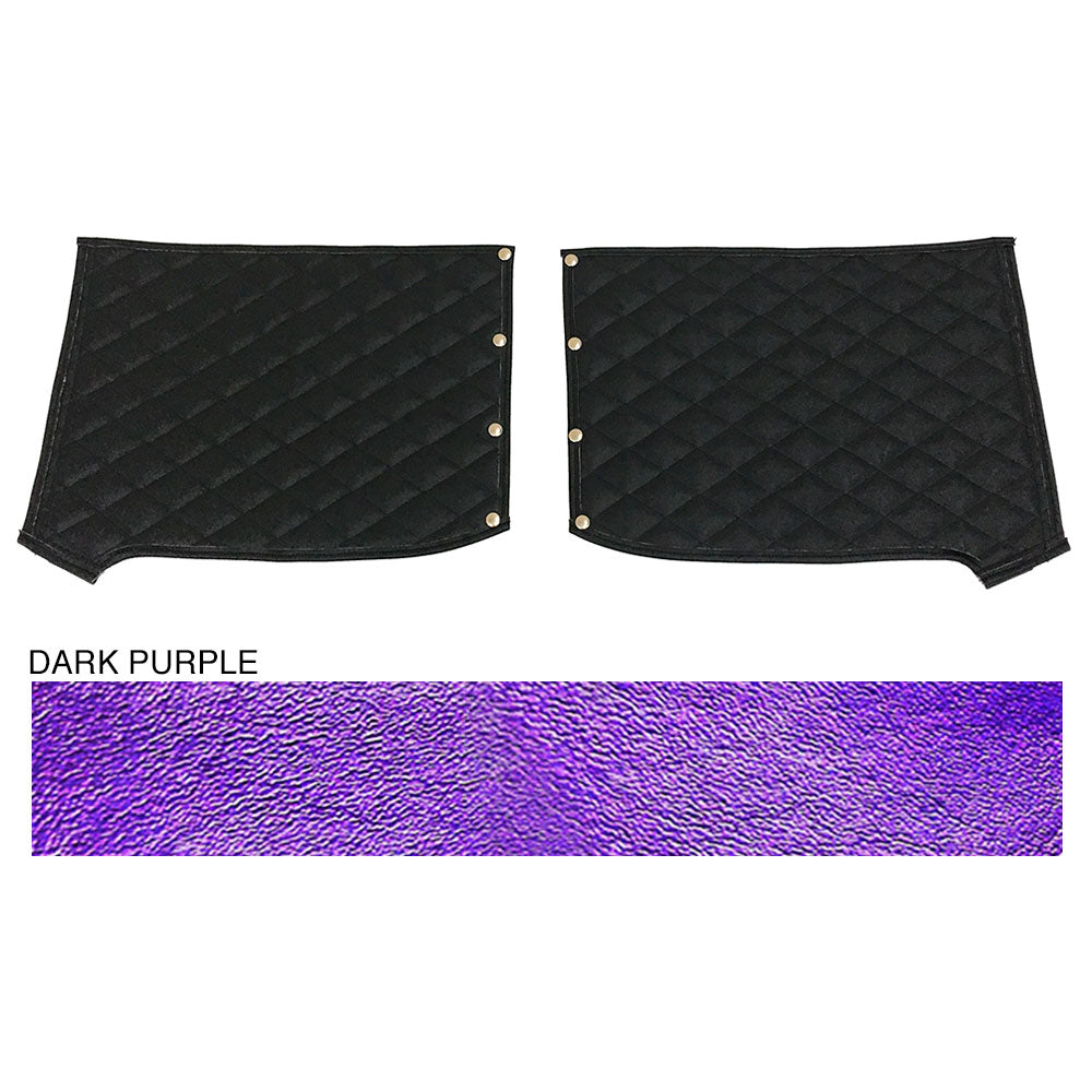 Peterbilt 389 Dark Purple Quilted Fender Guards