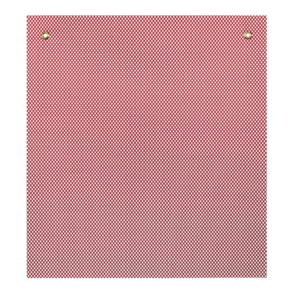 Red Mesh Flag with Grommets 24" x 24"