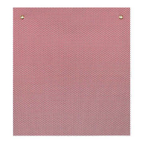 Red mesh flag with grommets 24" x 24"