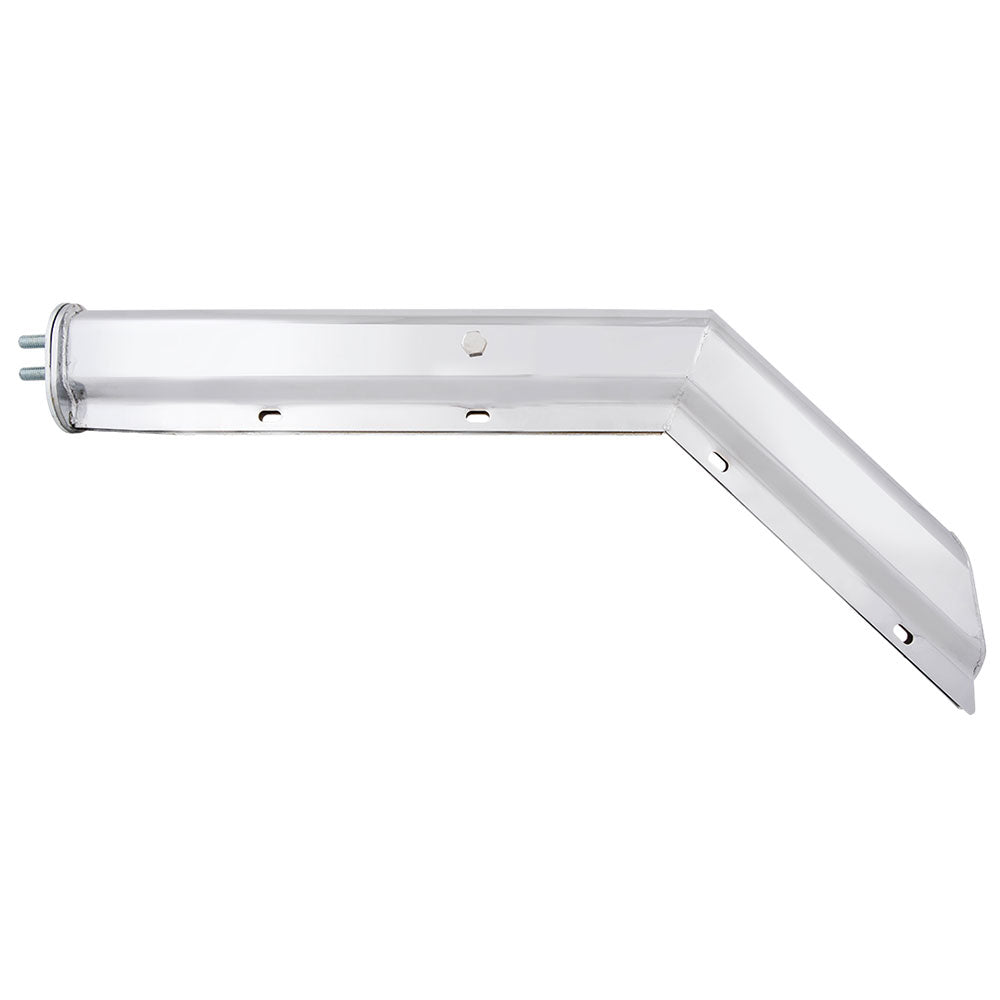 Chrome Angled Mud Flap Hangers 1-1/8" Bolt Spacing