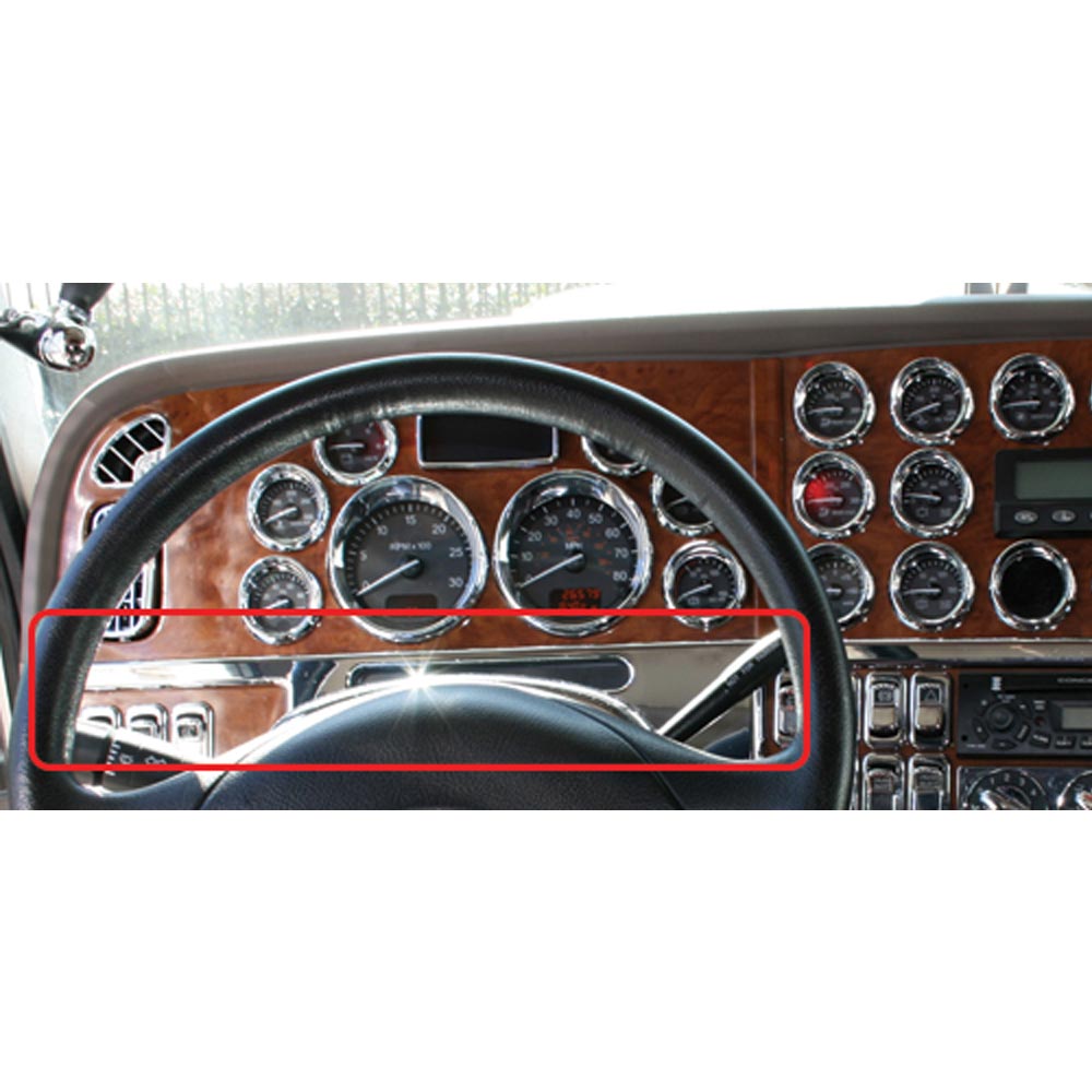 Peterbilt Chrome Dash Panel Molding Trim 2006+
