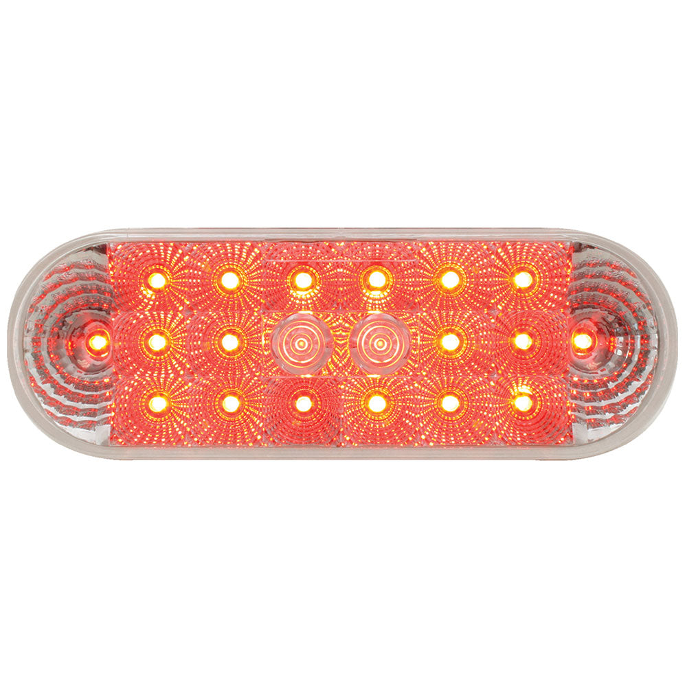 6" 20 LED Oval Spyder Stop, Tail, Turn Light