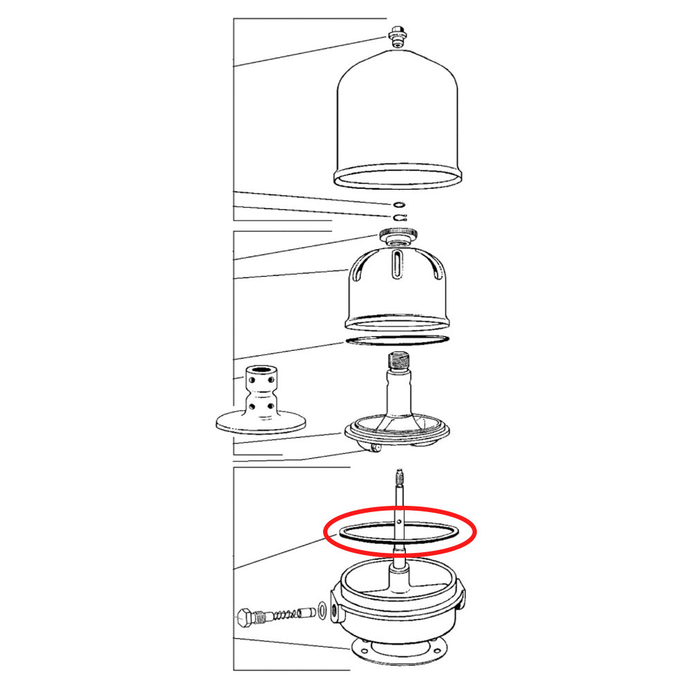 Spinner II 25 Seal-Base to Cover O-Ring
