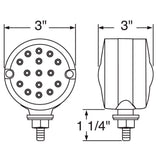 3" Round Double Face LED Light