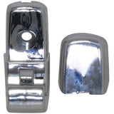 KENWORTH 06+ CHROME VISOR CLIP WITH CAP