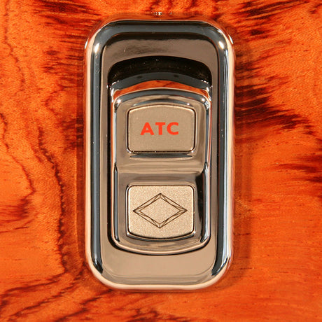 Closer view of chrome rocker switch actuator buttons with LED for Peterbilt