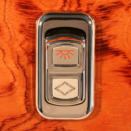 Chrome rocker switch actuator buttons with LED for Peterbilt up close