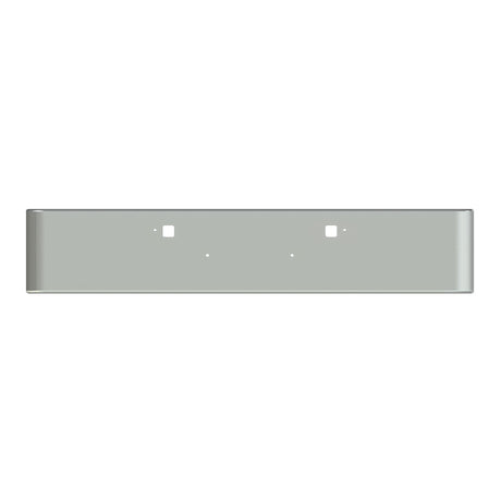 Peterbilt 389 18" Texas square chrome bumper, close-up