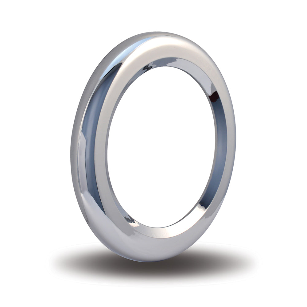 4" Chrome Twist-On Light Bezel without Visor