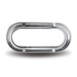 Oval Chrome Snap-On Light Bezel without Visor