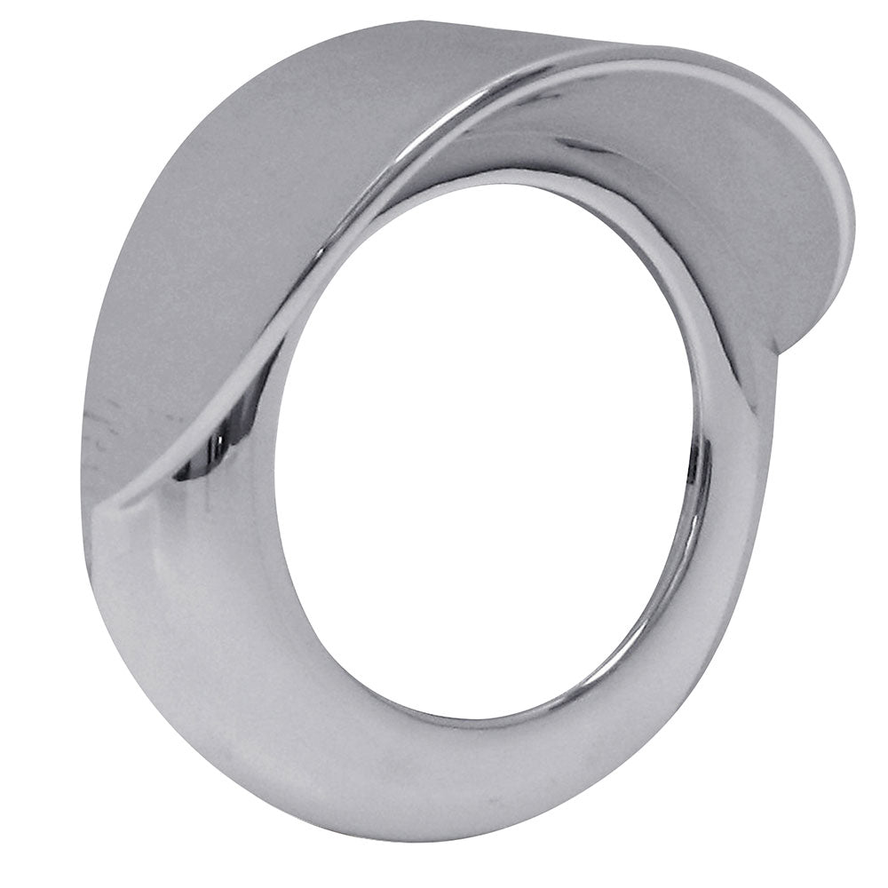 2" Chrome Twist-On Light Bezel with Visor