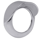 2" Chrome Twist-On Light Bezel with Visor