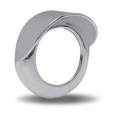 2" Chrome Twist-On Light Bezel with Visor