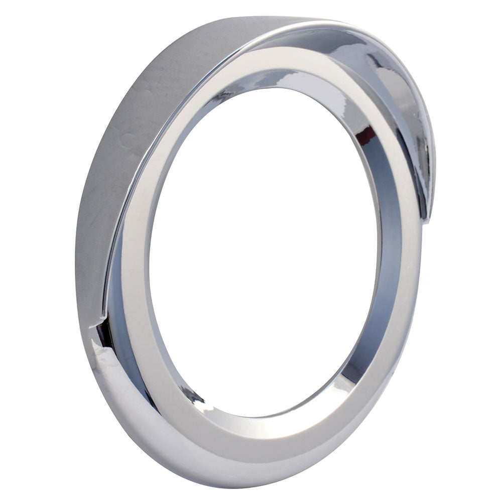 4" Chrome Twist-On Light Bezel with Visor