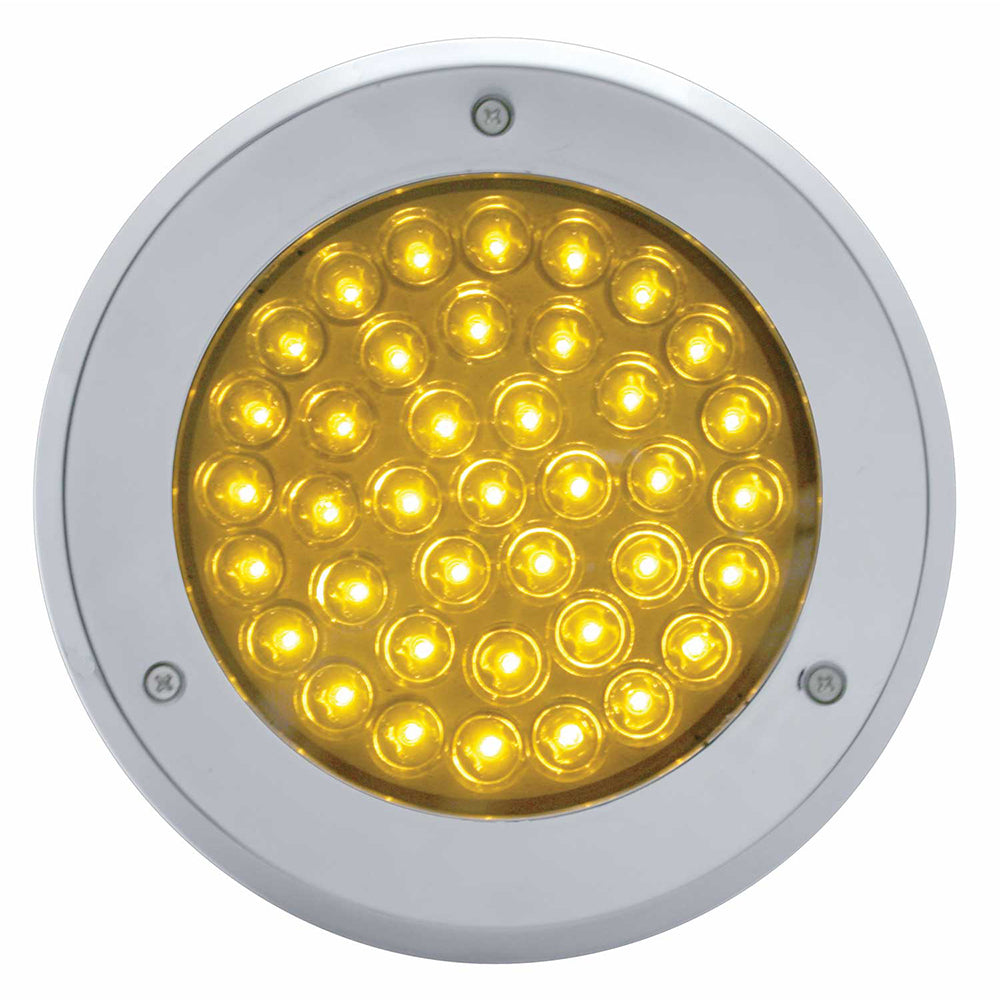 4" Round Chrome Mirror Light Bezel