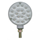 4" Amber/Red 18 LED Reflector Double Face Light