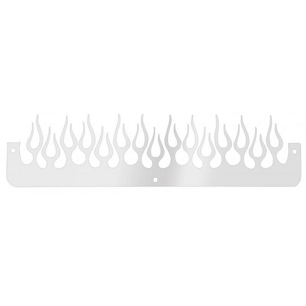 Chrome Flame Mud Flap Weight 6" x 24" (EA)