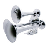 Three Trumpet Chrome Train Horns