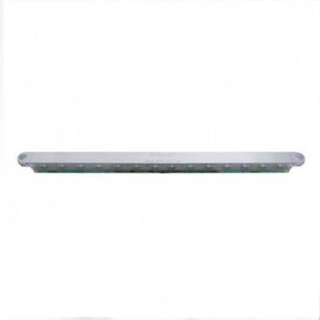Close-up of 14 LED 12" auxiliary strip light - amber LED/Chrome lens