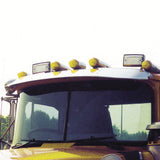 7.5" Stainless Steel Visor for Mack R Series 1994 and Newer