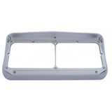 Chrome Dual Headlight Bezel w/Visor Mirror 14 LED
