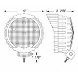 5" 6 LED Round Work Light