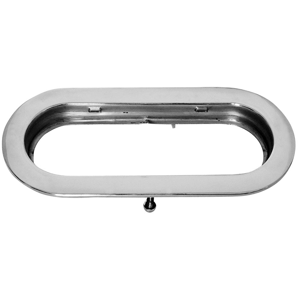 Stainless Oval Invisible Stud Flange Mount Rim