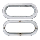 Stainless Oval Invisible Stud Flange Mount Rim
