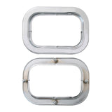 SS Rectangular Invisible Stud Flange Mount Rim