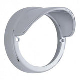 Chrome Plastic Bezel with Visor for Truck-Lite Style Cab Light