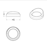 FL/PB Speed/Tachometer Gauge Cover with Visor
