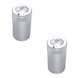 Chrome Aluminum CB Knob with Colored Crystal - 2 Pack