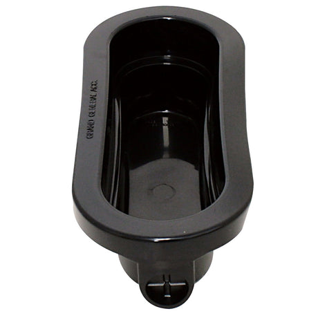 Oval closed back grommet