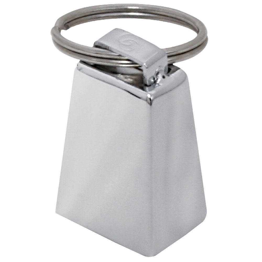 Chrome Mini Cow Bell Key Chain