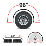 95" Stainless Steel Rollin' Lo Single Axle Fenders