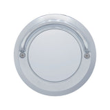 4" Round Chrome Mirror Light Bezel with Visor