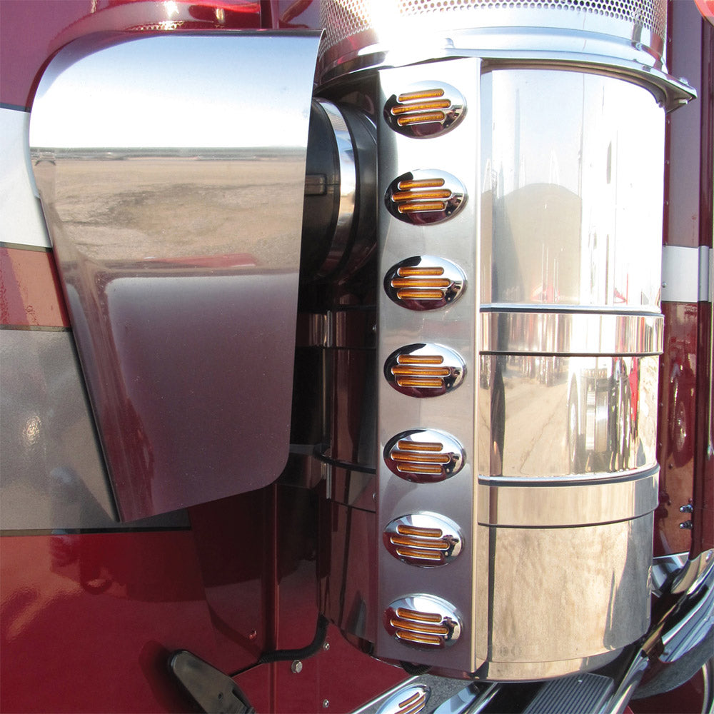 Kenworth W900, T800 Stainless Steel Air Cleaner Fairings