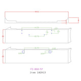 Kenworth W900L 20" American Eagle Chrome Bumper