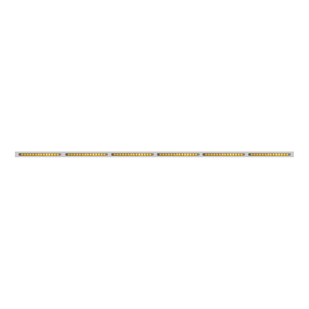 79-1/2" Stainless Steel Bumper LED Light Bar with Chrome Lens