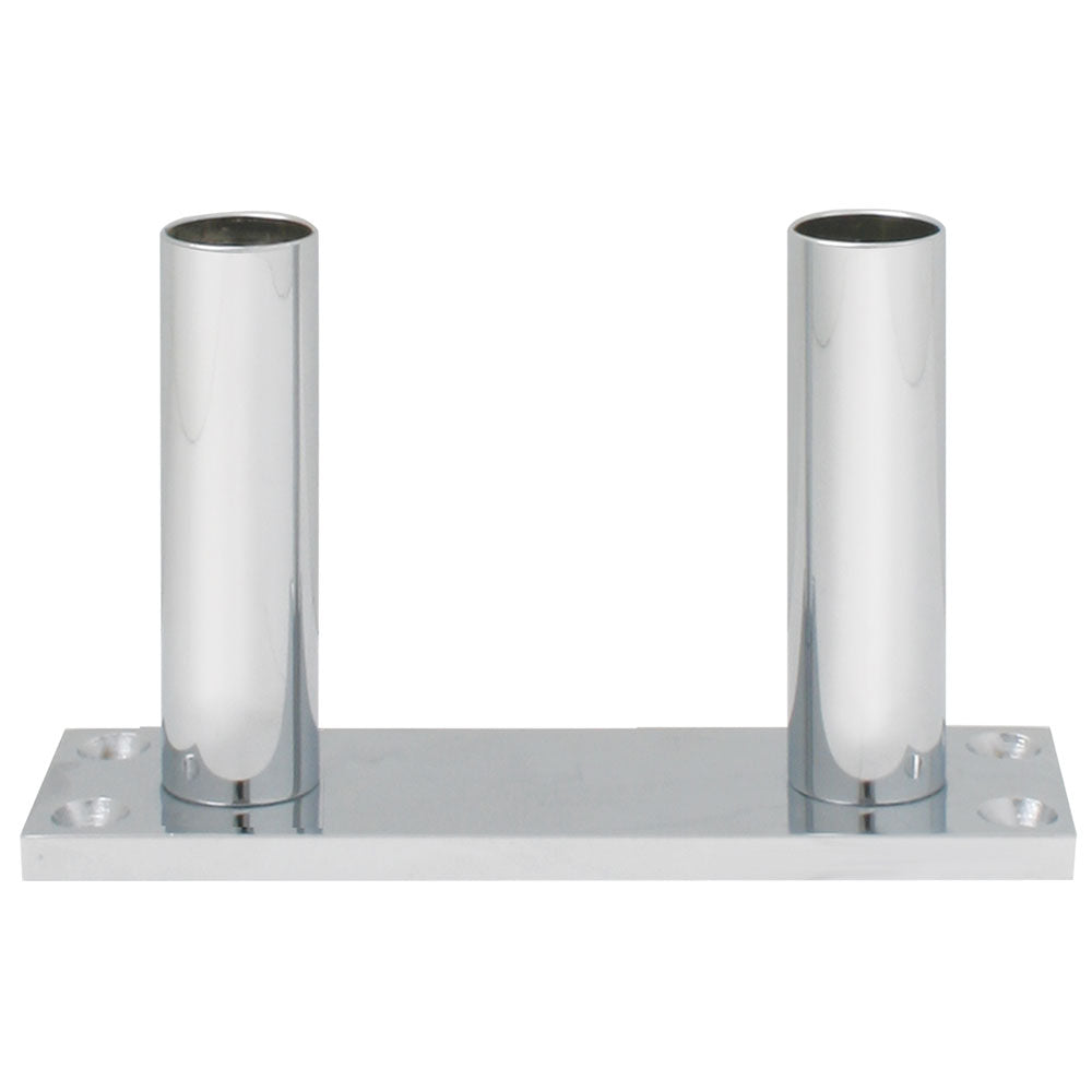 4" Chrome Floor Mount Train Horn Stand