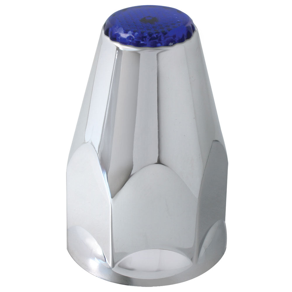 33mm Chrome Plastic Reflective Nut Covers - Push On