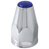 33mm Chrome Plastic Reflective Nut Covers - Push On