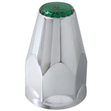 33mm Chrome Plastic Reflective Nut Covers - Push On