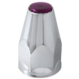 33mm Chrome Plastic Reflective Nut Covers - Push On