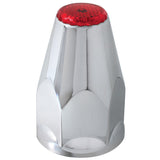 33mm Chrome Plastic Reflective Nut Covers - Push On